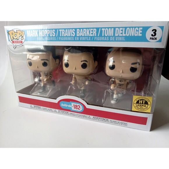 blink-182 Funko POP! Rocks N00D Hoppus Barker Delonge Vinyl Figure Set - Picture 3 of 12